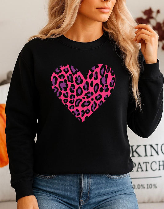Fekete Blúz 100% pamutból Pink mov heart