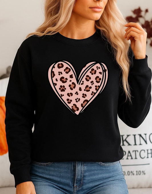 Fekete Blúz 100% pamutból Rose heart