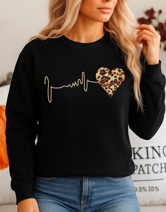 Fekete Blúz 100% pamutból Heart Gold