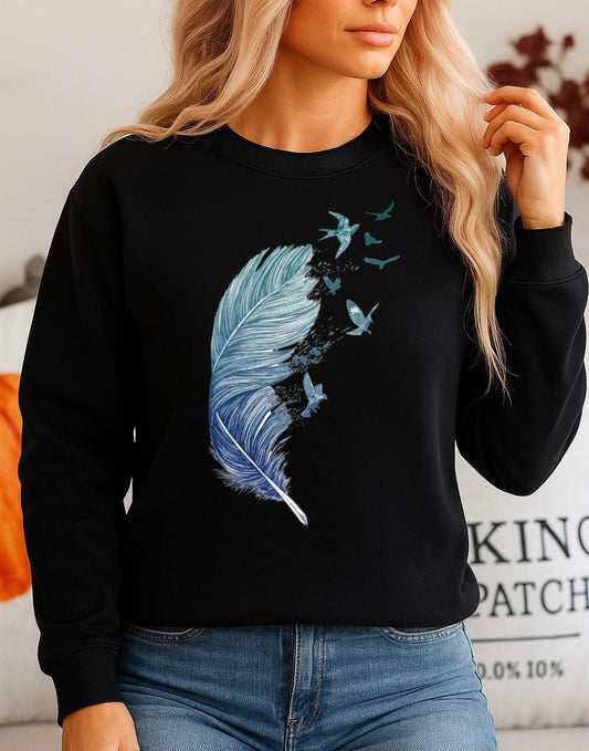 Fekete Blúz 100% pamutból Szirom