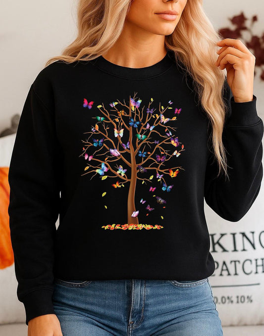 Fekete Blúz 100% pamutból Tree