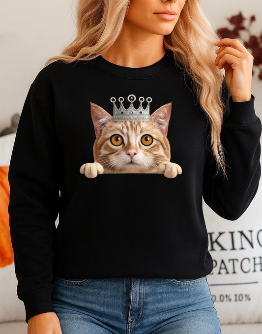 Fekete Blúz 100% pamutból Cat Nice