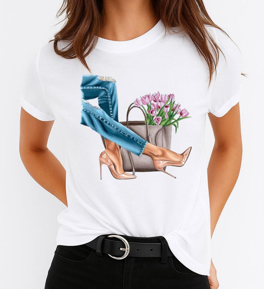 Női póló 100% pamutból Nice Bag