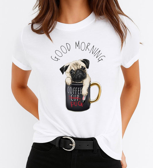 Női póló 100% pamutból Good Morning 2