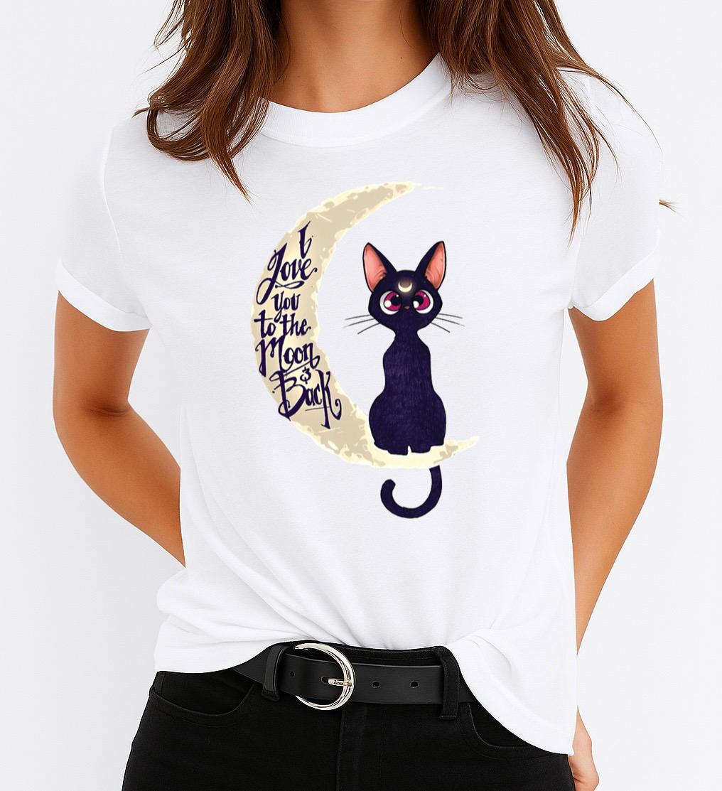 Női póló 100% pamutból Macska
