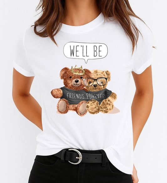 Női póló 100% pamutból Friends Forever