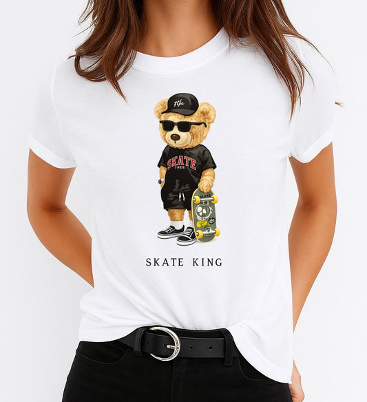 Női póló 100% pamutból Skate King
