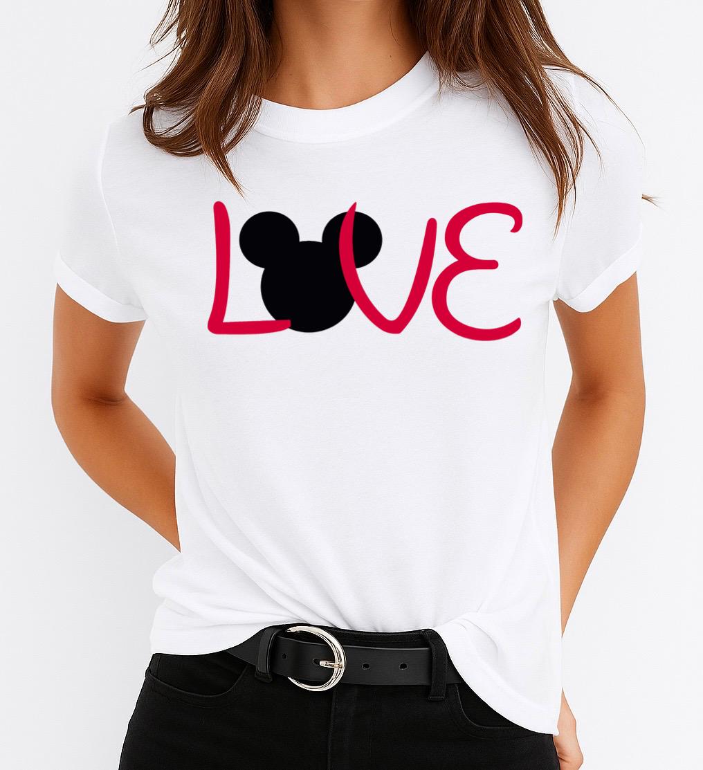 Női póló 100% pamutból LovE