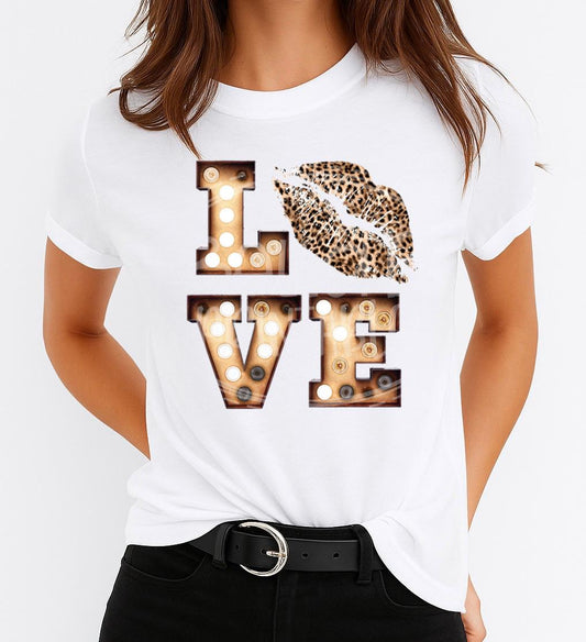 Női póló 100% pamutból Love Kiss