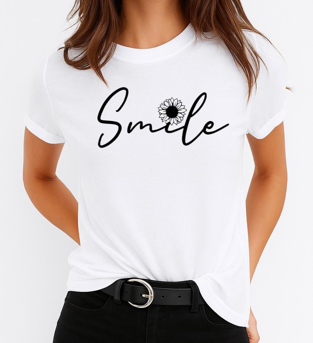 Női póló 100% pamutból Smile