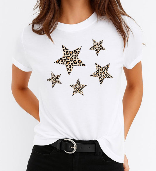 Női póló 100% pamutból White Stars