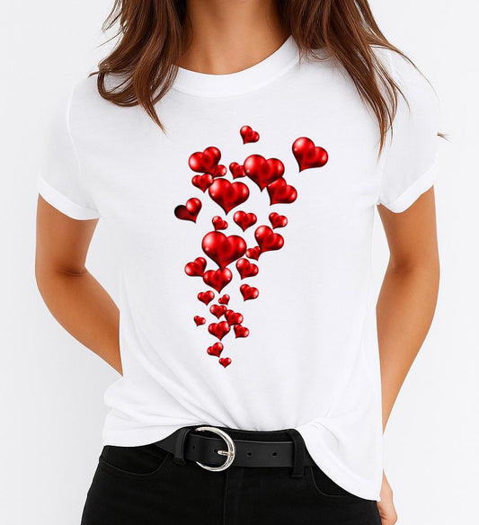 Női póló 100% pamutból 1000 Red Heart