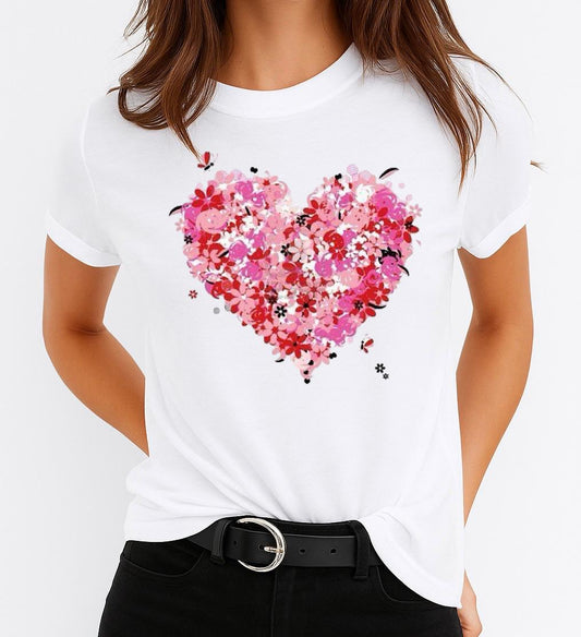 Női póló 100% pamutból Heart 10