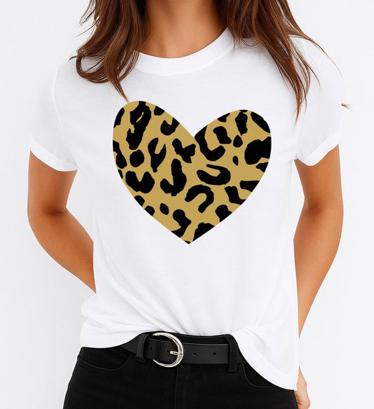 Női póló 100% pamutból Yellow Heart