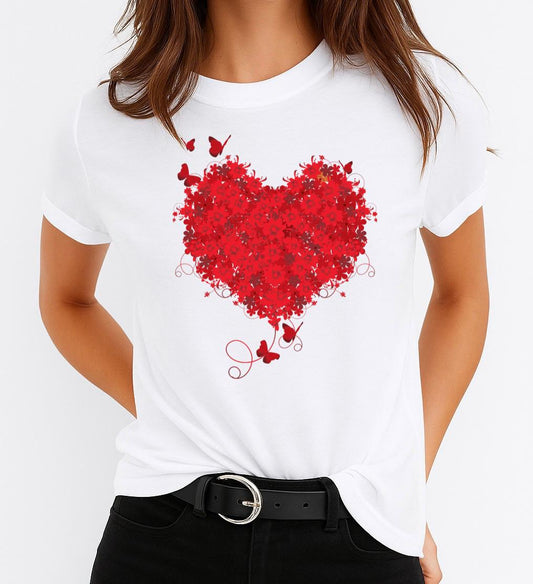 Női póló 100% pamutból Red heart